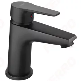   Ferro RITTO BLACK mosdócsaptelep, álló, click-clack leeresztő, fekete