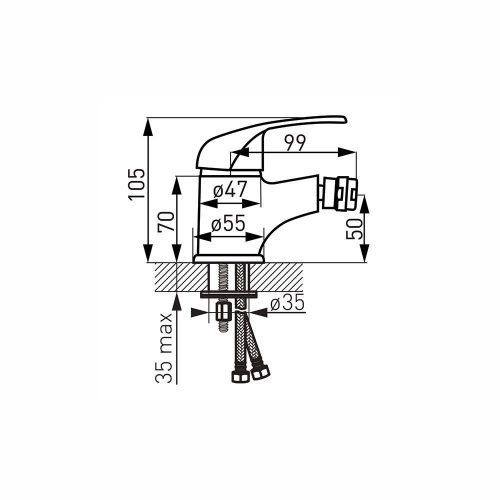 Ferro VASTO bidécsaptelep BVA6