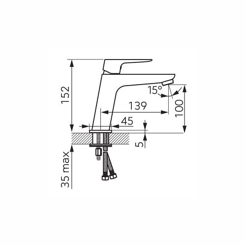 Ferro VITTO VerdeLine mosdócsaptelep, gold fényes arany BVI2VLG