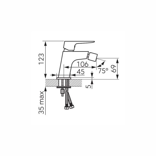 Ferro VITTO VerdeLine bidécsaptelep, matt fekete BVI6VLBL