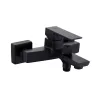 Invena PAROS BLACK kádcsaptelep, fali, zuhanyszett nélkül, fekete, waterplating bevonat