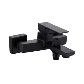   Invena PAROS BLACK kádcsaptelep, fali, zuhanyszett nélkül, fekete, waterplating bevonat