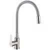 Invena KSANTI SLIM 2F konyhai csaptelep, álló, flexibilis kifolyócsővel, 2 funkciós fejjel, FEHÉR-INOX