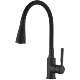   Invena HULA PLUS konyhai csaptelep, álló, flexibilis kifolyócsővel, 2 funkciós zuhanyfej, fekete