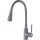 Invena HULA PLUS konyhai csaptelep, álló, flexibilis kifolyócsővel, 2 funkciós zuhanyfej, szürke
