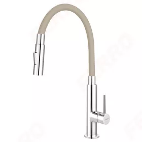   Ferro Zumba Slim 2F konyhai csaptelep, 2 funkciós elasztikus bézs  kifolyóval BZA43P