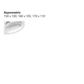 Ravak Asymmetric kád 160 x 105 B
