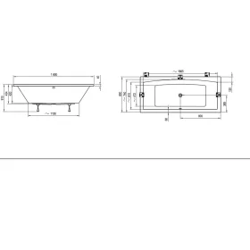 Ravak FORMY 02 kád 180x80cm