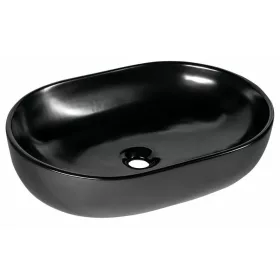   Sapho Caleo kerámia mosdó ráépíthető fekete 61cm széles CA590B
