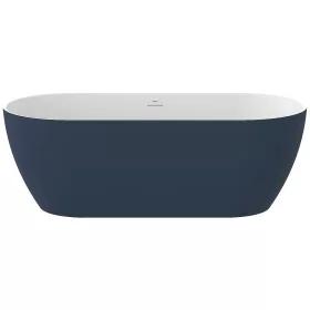   Ravak FREEDOM O TEC szabadonálló kád 170x77cm Deepsea Blue, króm lefolyóval