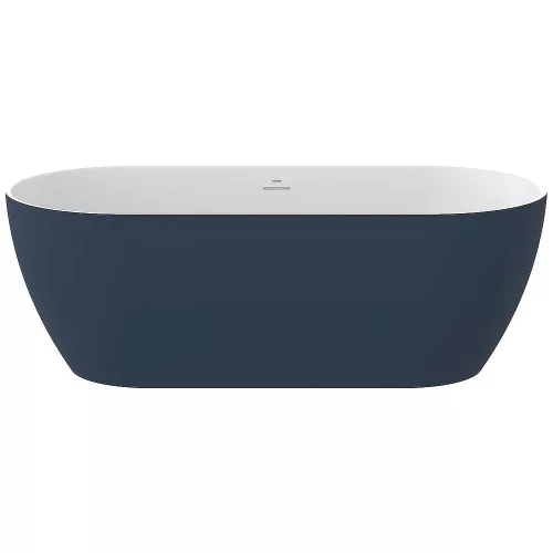 Ravak FREEDOM O TEC szabadonálló kád 170x77cm Deepsea Blue, króm lefolyóval