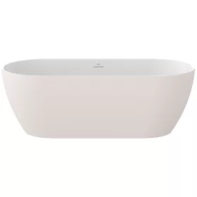   Ravak FREEDOM O TEC szabadonálló kád 170x77cm Alabaster Pink, króm lefolyóval