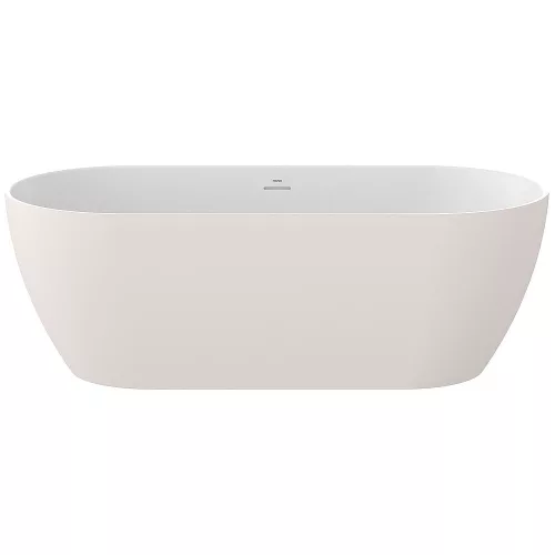 Ravak FREEDOM O TEC szabadonálló kád 170x77cm Alabaster Pink, króm lefolyóval