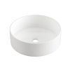 Invena LIMNOS mosdókagyló, kerek, asztali, átmérő 36 cm, fehér