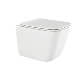 Invena TINOS WC csésze, fali, szögletes, fehér