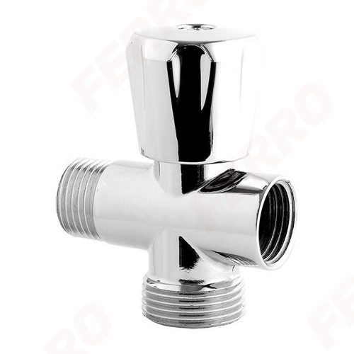 Ferro Háromutas mosógépcsap fali szereléshez 1/2"x3/4"x1/2" CF3019A