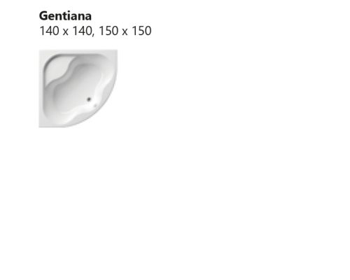 Ravak kád Gentiana 150 sarokkád