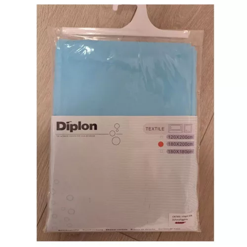 Diplon Zuhanyfüggöny 180x200cm világoskék (CN7301-VILKEK)