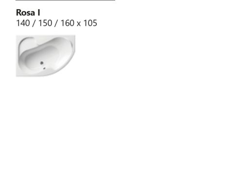 Ravak kád ROSA I 140 x 105 J