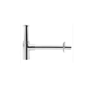   Aqualine-Sapho mosdószifon hengeres 1"1/4-32mm, réz/króm (CV1003)
