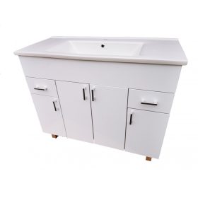   Viva Style EKONOMIK PLUS 100 lábon álló fürdőszobabútor, Sanovit Soft 13100 mosdókagylóval 100 cm