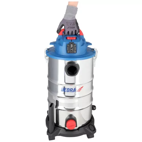 Dedra porszívó nedves és száraz, 1400W, szívóerő 21 kPa, tartály 30 liter