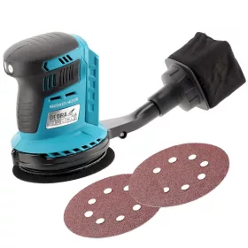   Dedra akkumulátoros excentercsiszoló 125mm, 18V, akku nélkül