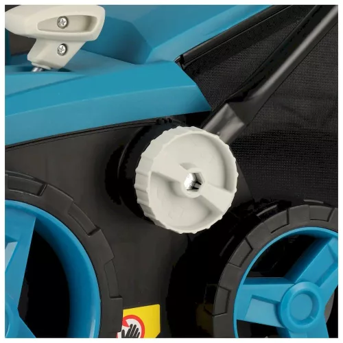 Dedra akkumulátoros gyepszellőztető 2x18V, munkaszélesség 38cm, akku nélkül, 45 l-es kosár