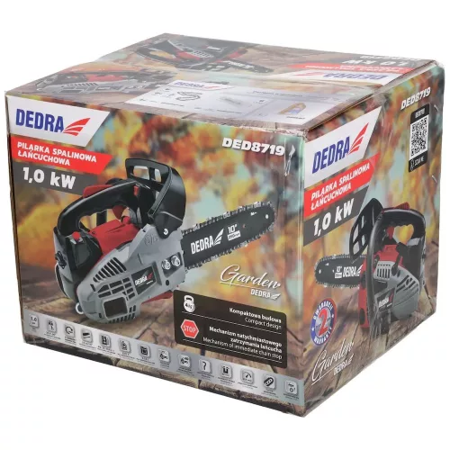 Dedra benzinmotoros láncfűrész mini 25cm, 24,5cm3 kétütemű, 1kW