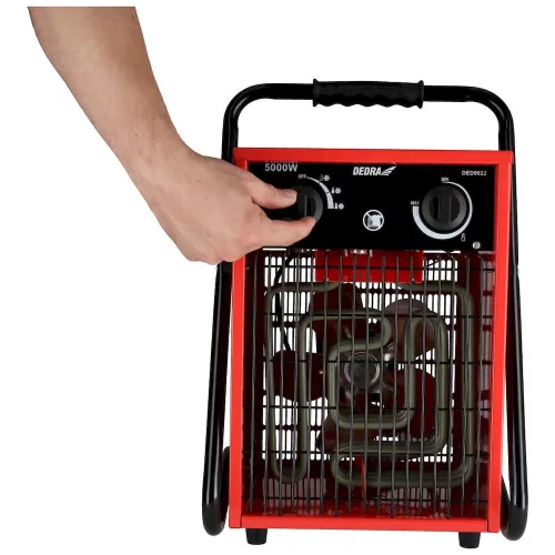 Dedra elektromos hőlégfúvó 5kW 400V (háromfázisú), fémházas