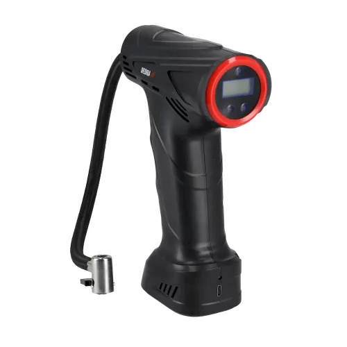 Dedra Kerékpumpa 1500mAh 12V 77W, 3 szelepadapter, max. 10,3 BAR