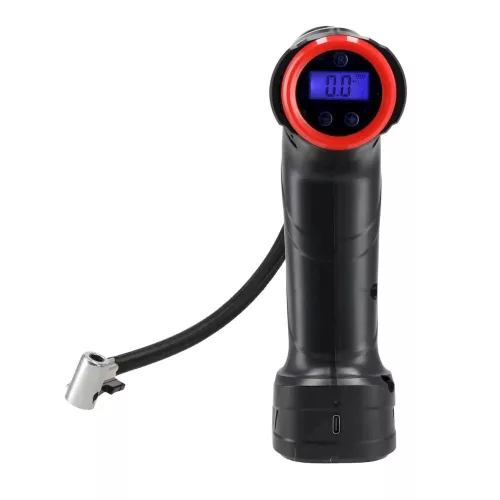 Dedra Kerékpumpa 1500mAh 12V 77W, 3 szelepadapter, max. 10,3 BAR