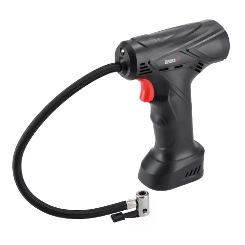 Dedra Kerékpumpa 1500mAh 12V 77W, 3 szelepadapter, max. 10,3 BAR
