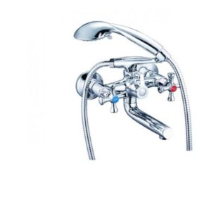   Zegor kádtöltő csaptelep zuhanyszettel, csillag fogantyús