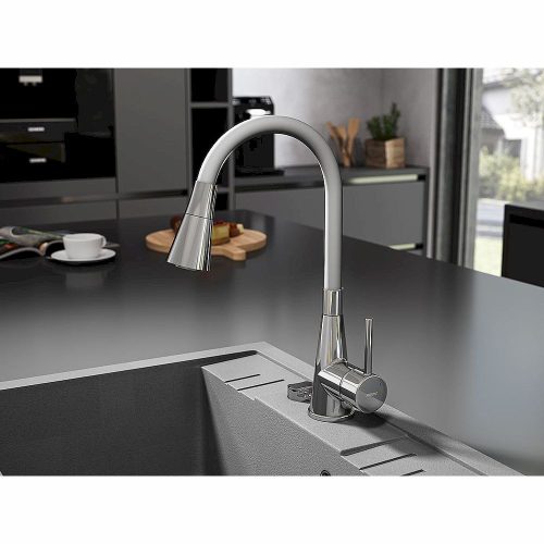 Ferro MEZZO II 1-medencés gránit mosogató 48/58, szürke DRGM1/48/58GA