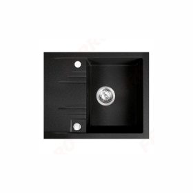   Ferro MEZZO II 1-medencés csepptálcás gránit mosogató 48/58, grafit shine DRGM48/58HA