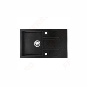   Ferro MEZZO II 1-medencés csepptálcás gránit mosogató 48/78, grafit shine DRGM48/78HA