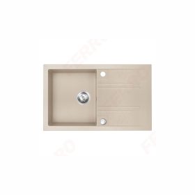   Ferro MEZZO II 1-medencés csepptálcás gránit mosogató 48/78, homokszín DRGM48/78SA
