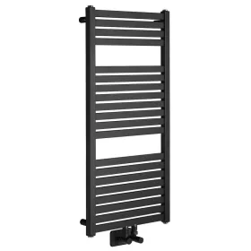   Sapho/Aqualine TONDI fürdőszobai radiátor középső bekötéssel: 50mm, 450x970mm matt fekete