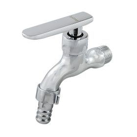   Falikút csap kerámia betétes krómozott tömlővéges 1/2" (EL-051)