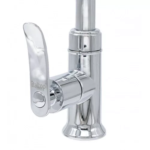 Italtop állószelep magas íves kifolyóval, krómozott műanyag (EP-C105)