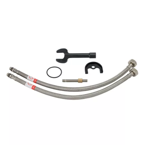 Ermetiq Álló mosogató csaptelep FEHÉR flexibilis kifolyócsővel (35)