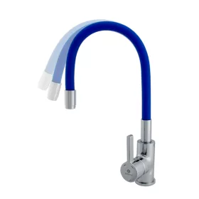   Ermetiq Álló mosogató csaptelep KÉK flexibilis kifolyócsővel (35)