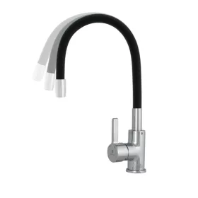   Ermetiq Álló mosogató csaptelep FEKETE flexibilis kifolyócsővel (35)