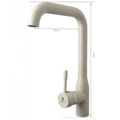 Ermetiq Álló mosogató csaptelep GRÁNIT-beige