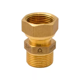   Ermetiq 3/4" KB hollanderes csatlakozó egyenes CW617N sárgaréz (ER-RH34MF)