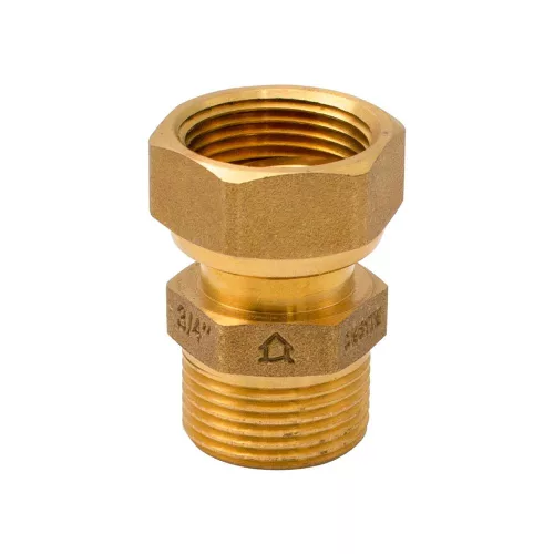 Ermetiq 3/4" KB hollanderes csatlakozó egyenes CW617N sárgaréz (ER-RH34MF)