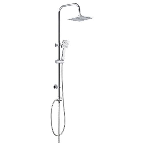 Ermetiq Zuhanyszett szögletes fejzuhany + kézizuhany gégecsővel, csaptelep nélkül ER-SD83