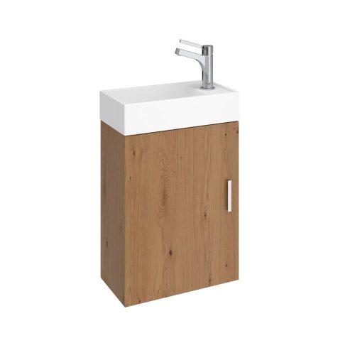 Mofém EVO Fali mini mosdószekrény TÖLGY, Roble Honey, mosdó nélkül