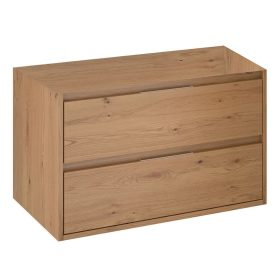   Mofém EVO 2 fiókos fali mosdószekrény TÖLGY, Roble Honey, 80x45/48cm, mosdó nélkül